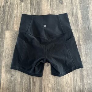 Athleta Black Bike Shorts Seamless High-Waisted